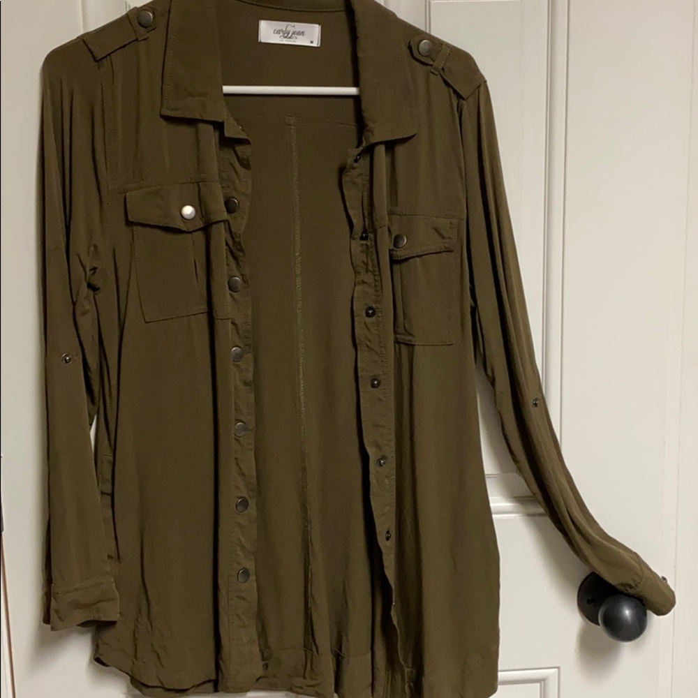 CJLA Green Button Down